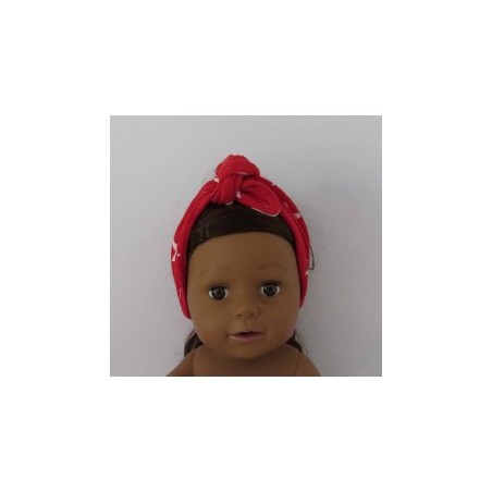 haarstrik rood sterren baby born 43cm