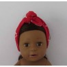 haarstrik rood sterren baby born 43cm