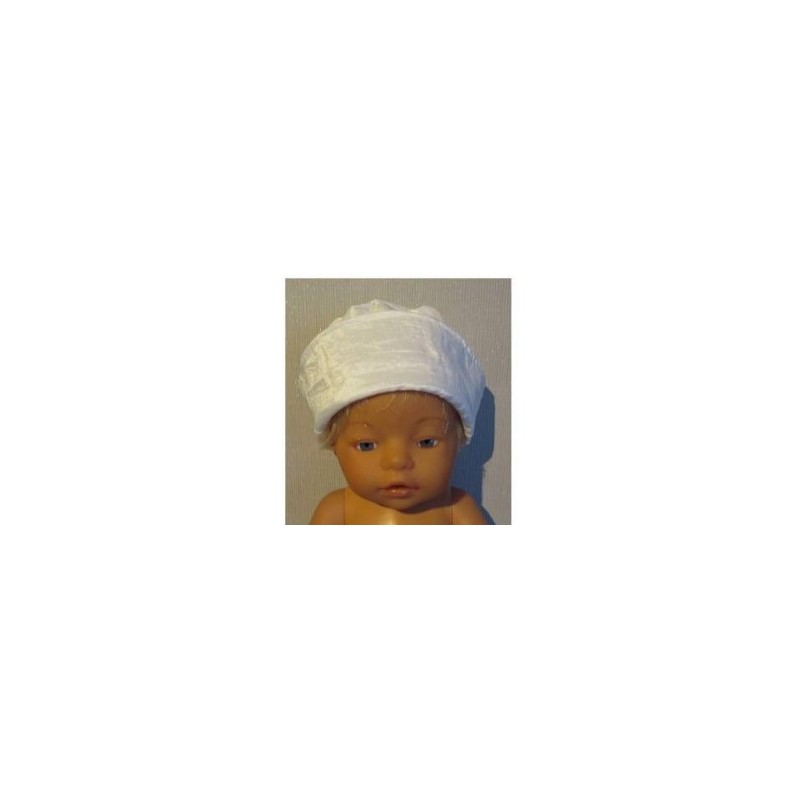 mutsje wit baby born 43cm