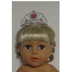 kroontje voor pop met haren