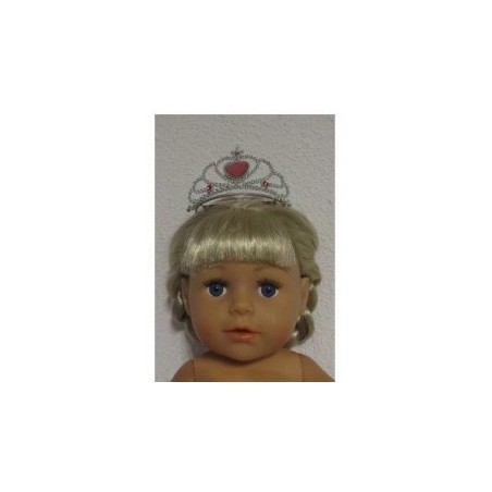 kroontje voor pop met haren