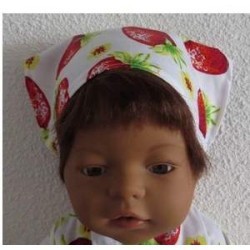 bandana aardbeien baby born 43cm