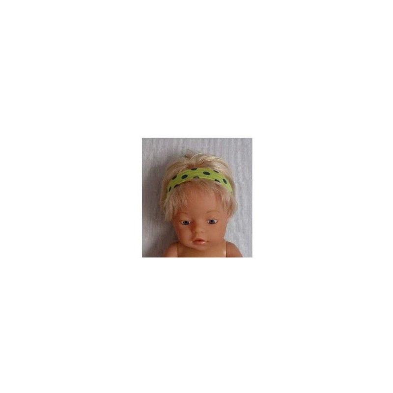 haarband groen polka dots  baby born 43cm