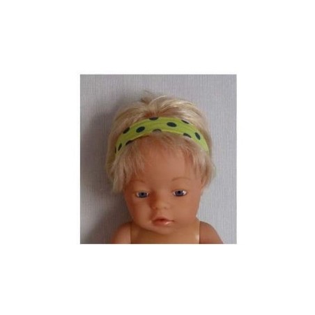 haarband groen polka dots  baby born 43cm