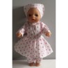 hippejurk set roze sterren baby born little 36cm