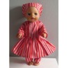 hippejurk set gestreept baby born little 36cm