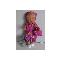matrozen setje hard roze baby born 43cm