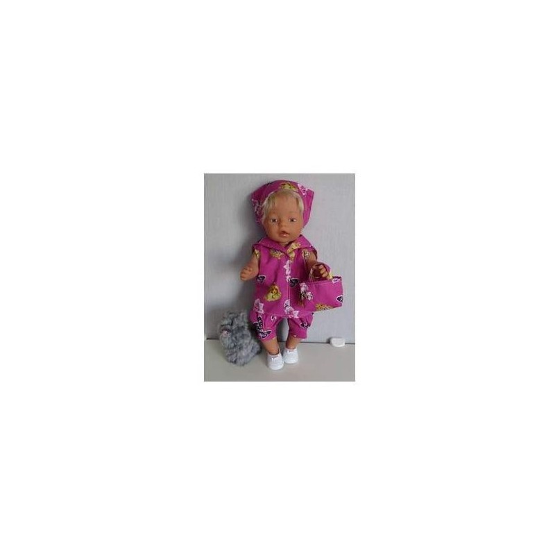 matrozen setje hard roze baby born 43cm