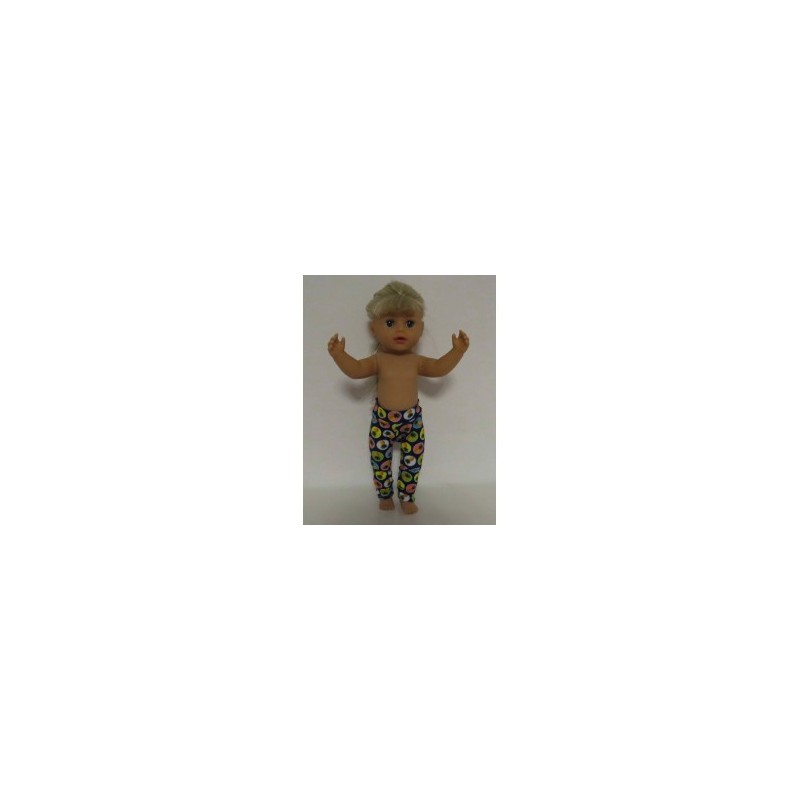 legging blauw annanas baby born little 36cm