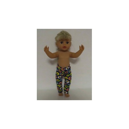 legging blauw annanas baby born little 36cm