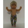 legging blauw annanas baby born little 36cm