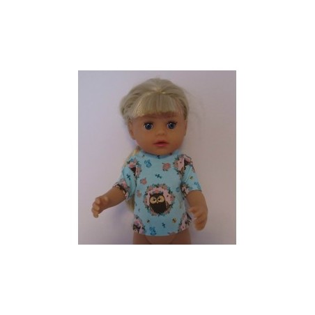 shirtje uilen baby born little 36cm