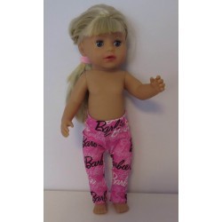 legging barbie baby born little 36cm