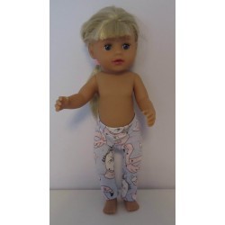legging blauw eenhoorns baby born little 36cm