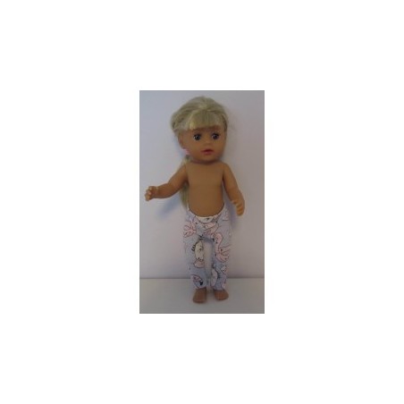 legging blauw eenhoorns baby born little 36cm