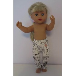 legging tover met dieren baby born little 36cm