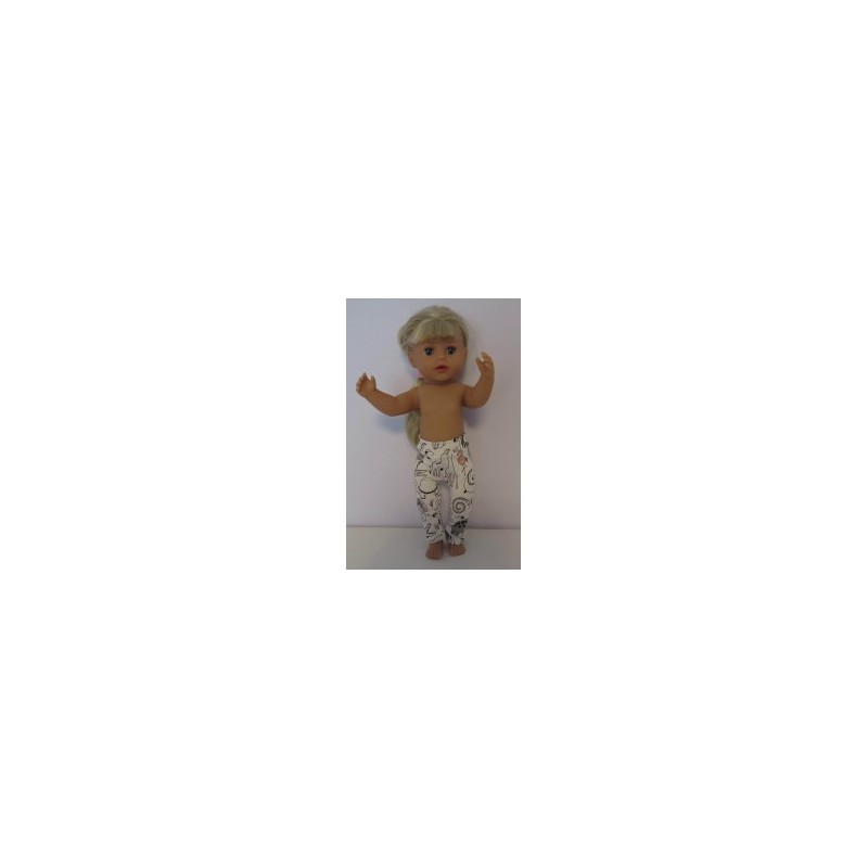 legging tover met dieren baby born little 36cm