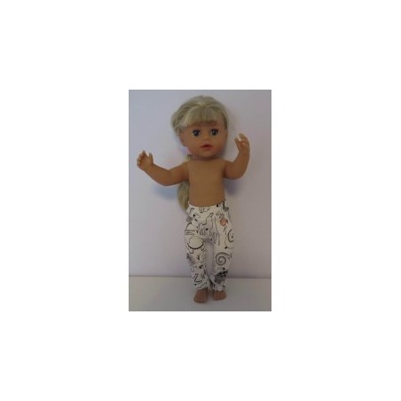 legging tover met dieren baby born little 36cm