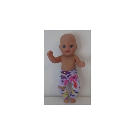 legging lila dieren baby born little 36cm