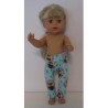 legging blauw uilen baby born little 36cm