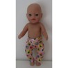 legging roze annanas baby born little 36cm