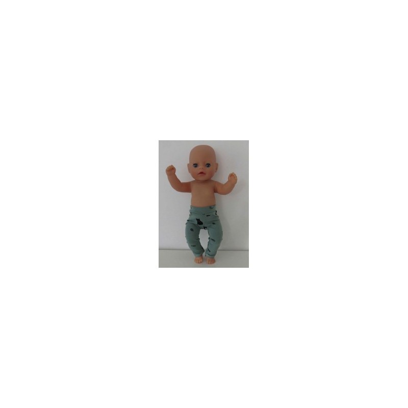 legging groen kat baby born little 36cm