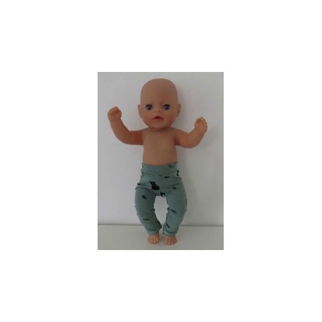 legging groen kat baby born little 36cm