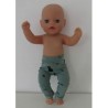 legging groen kat baby born little 36cm