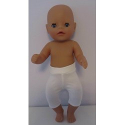korte legging wit baby born little 36cm