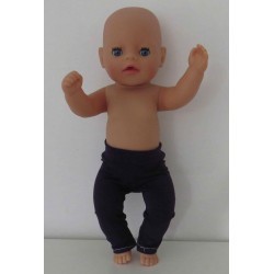 legging donker paars baby born little 36cm