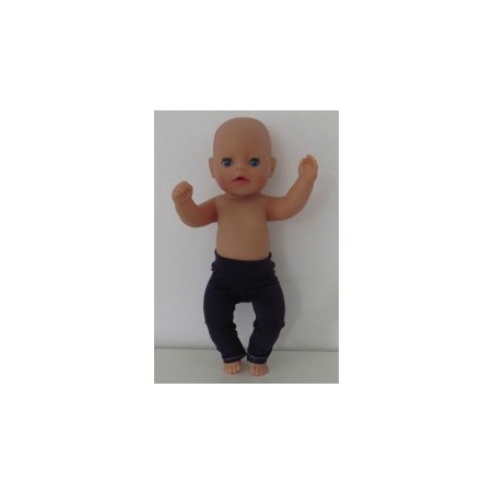 legging donker paars baby born little 36cm