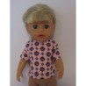 shirtje roze met bloemen baby born little 36cm