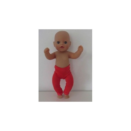legging licht rood baby born little 36cm