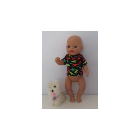 shirtje dino's baby born little 36cm
