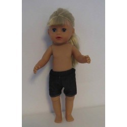 korte broek zwart baby born little 36cm