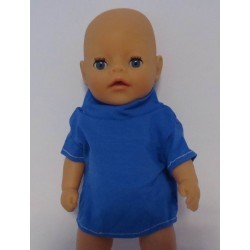 shirtje blauw baby born little 36cm