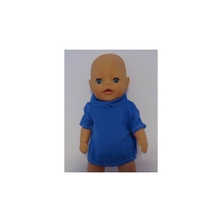 shirtje blauw baby born little 36cm