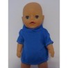 shirtje blauw baby born little 36cm