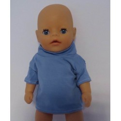 shirtje spijker blauw baby born little 36cm