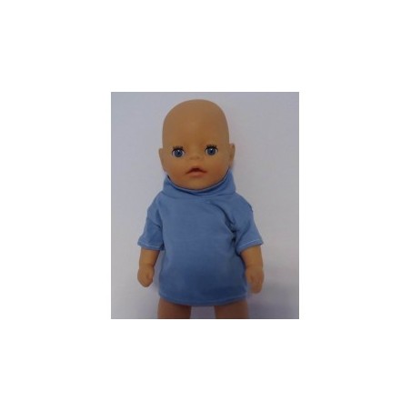 shirtje spijker blauw baby born little 36cm