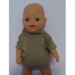 shirtje licht bruin baby born little 36cm