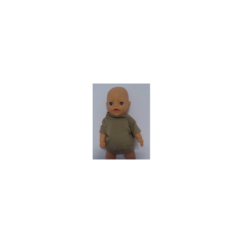 shirtje licht bruin baby born little 36cm