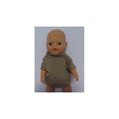 shirtje licht bruin baby born little 36cm
