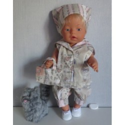 matrozen setje bruin matroeska baby born 43cm