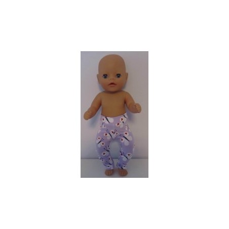 legging lila vlinders baby born little 36cm