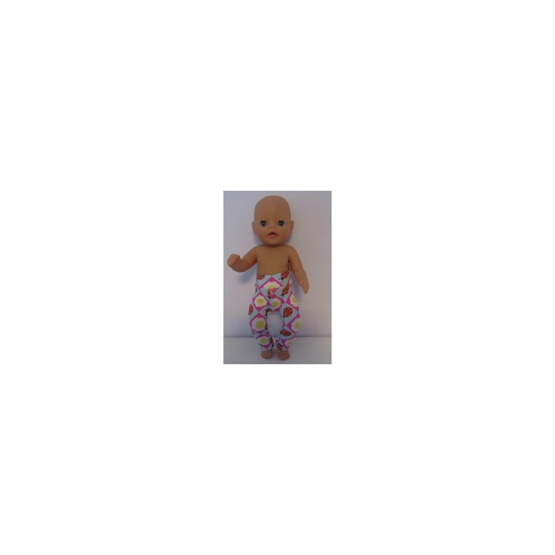 legging lieveheersbeestjes met bloemen baby born little 36cm