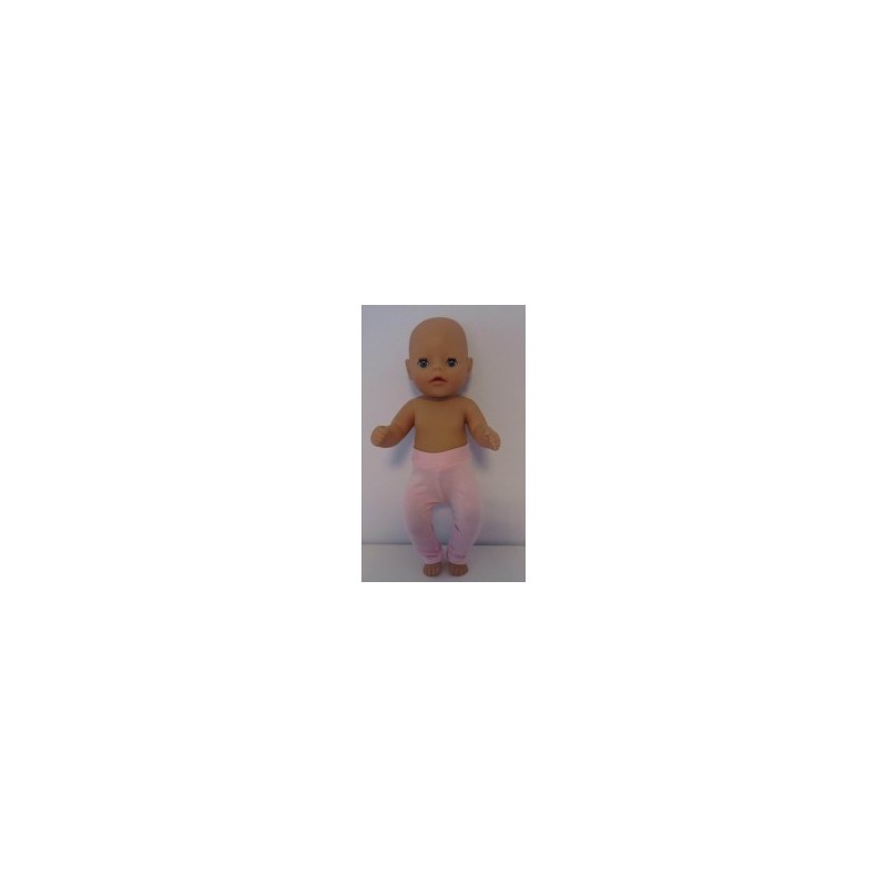 legging roze glimmend baby born little 36cm