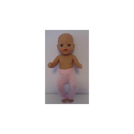 legging roze glimmend baby born little 36cm
