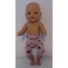 korte legging oud roze baby born little 36cm