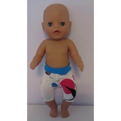 korte legging zwaluwen baby born little 36cm